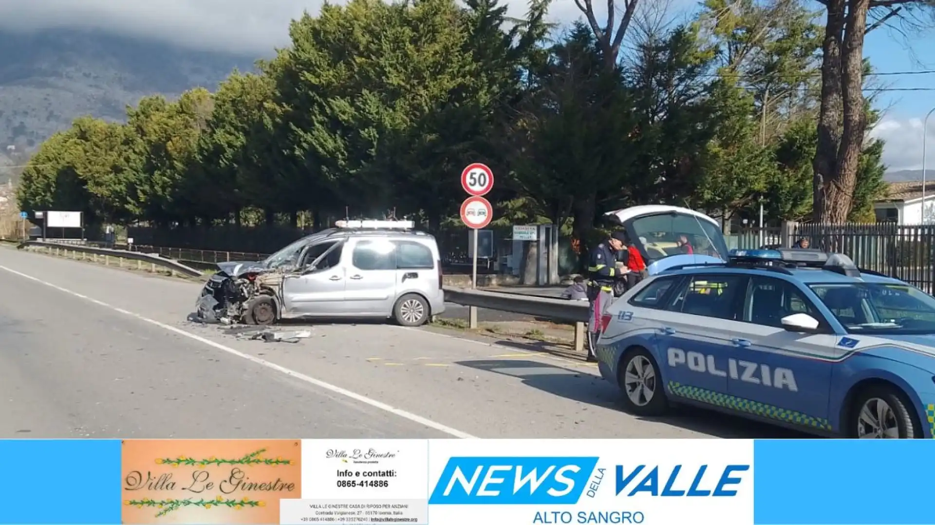 Venafro: incidente questa mattina sulla statale 85 Venafrana all’altezza del Palace Hotel. Un ferito non grave.